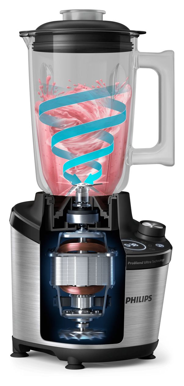 Serie 7000 HR3760/00 Standmixer 7 Geschwindigkeiten 1500 W 