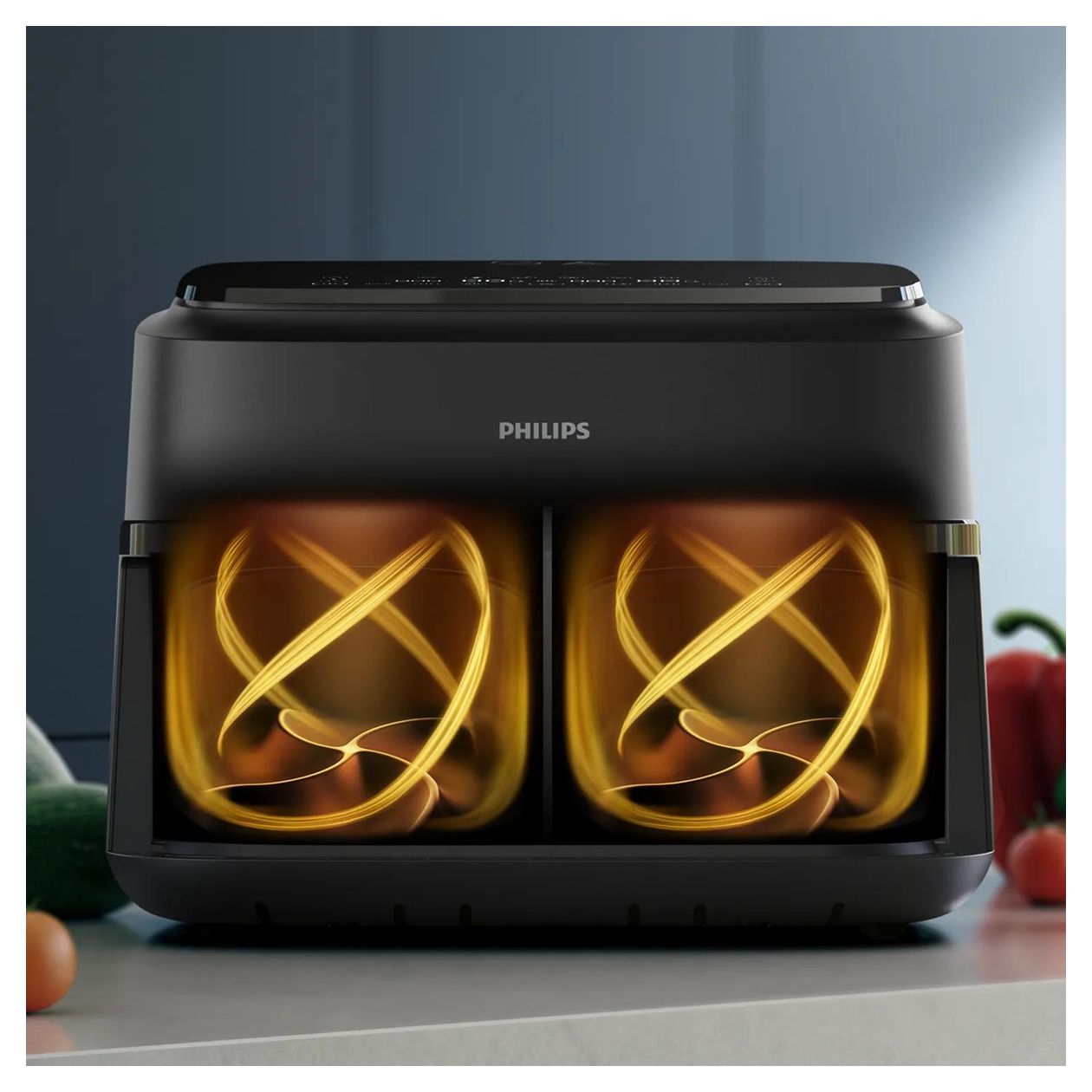 Series 1000 NA150/00 Doppel Heißluftfritteuse 7 l 2450 W  (Schwarz) 
