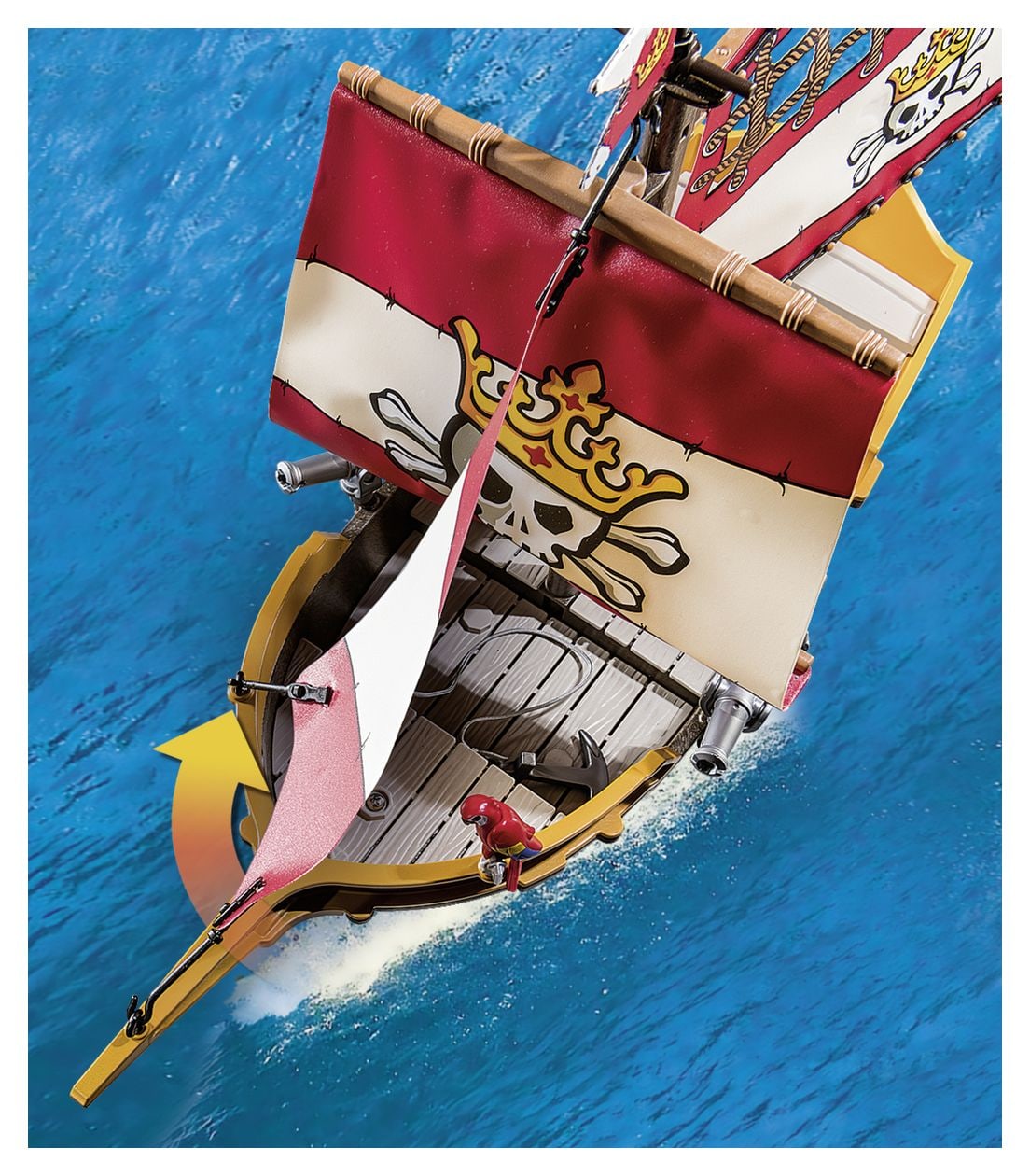 Pirates Kleines Piratenschiff Spielset 101 Teile  (Mehrfarbig) 
