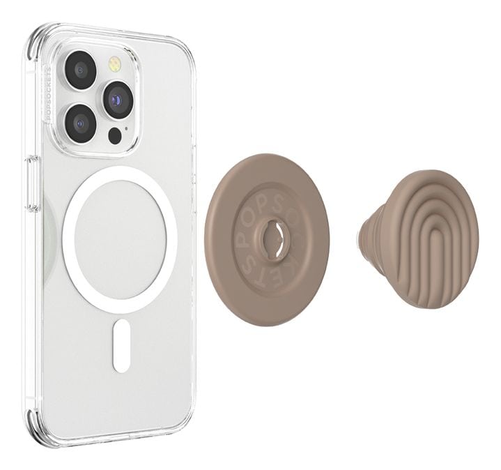 PopGrip MagSafe Latte Curves Fingerring für Apple iPhone 12+  (Beige) 