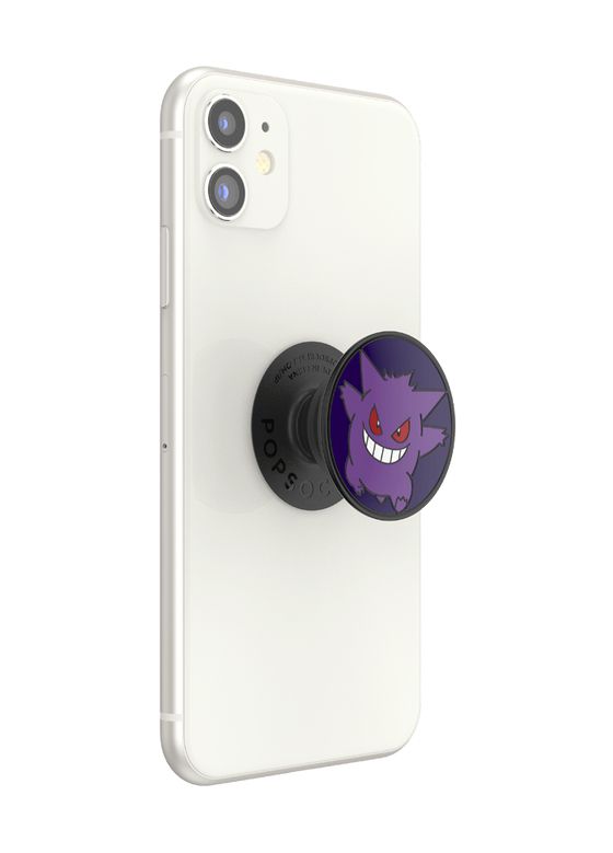 PopGrip  Pokémon - Enamel Glow-in-the-dark Gengar Fingerring für Universal  (Violett) 