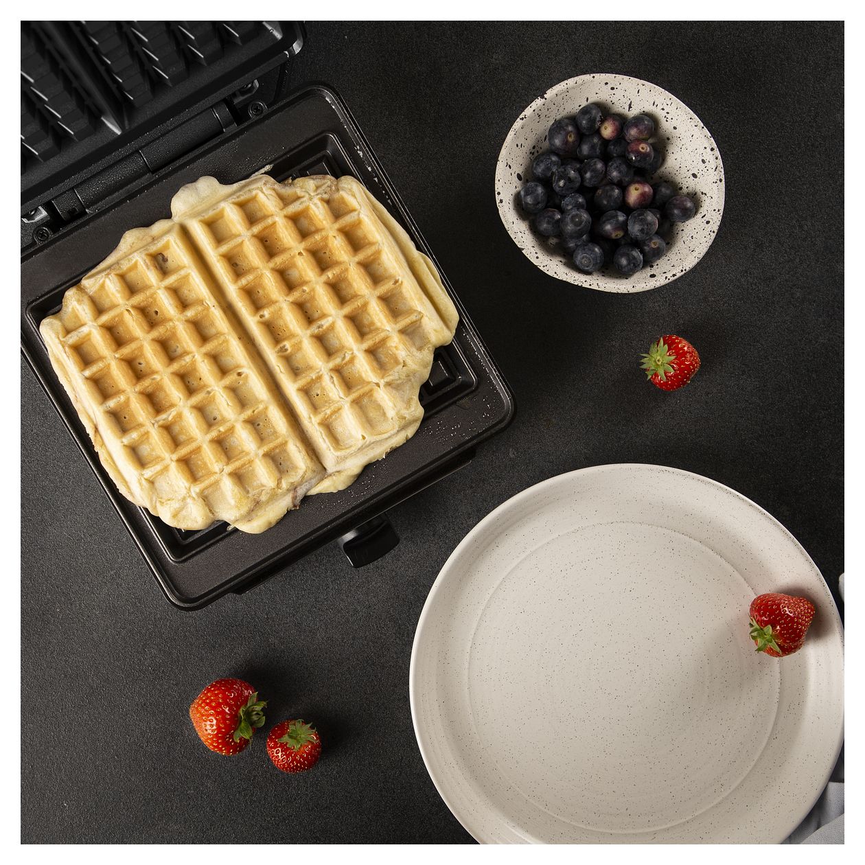 132397 Waffeleisen Rechteckig für 2 Waffel(n) 1200 W 