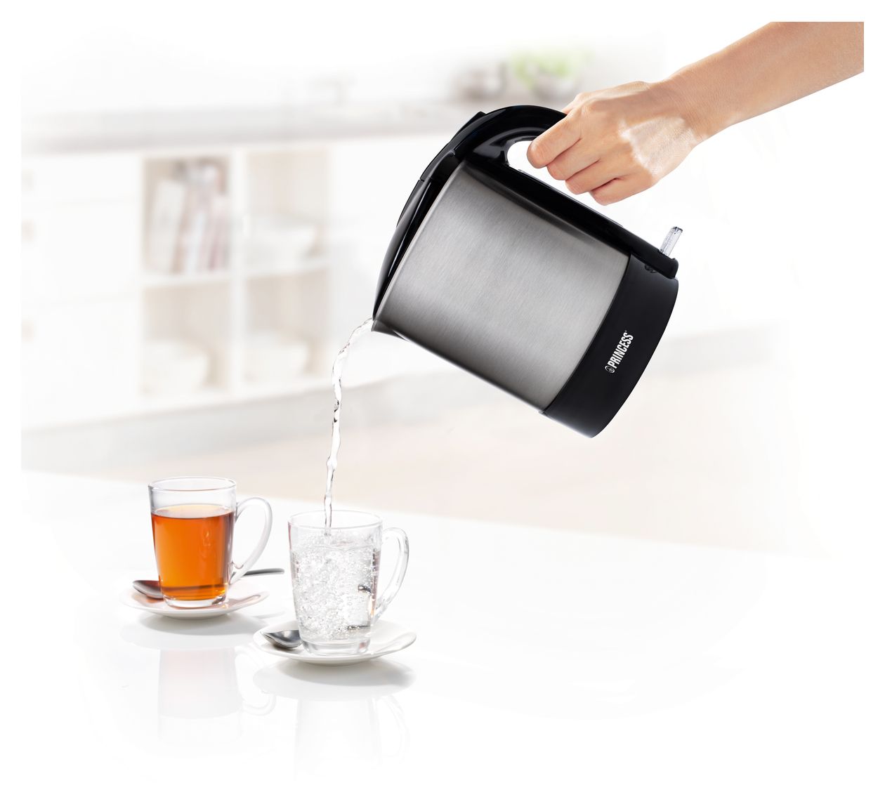 236039 1,7 l Wasserkocher 2200 W  (Schwarz, Edelstahl) 