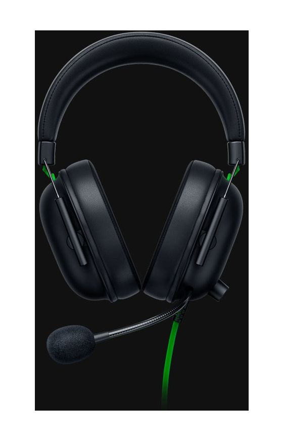 Blackshark V2 X Over Ear Kopfhörer Kabelgebunden  (Schwarz, Grün) 