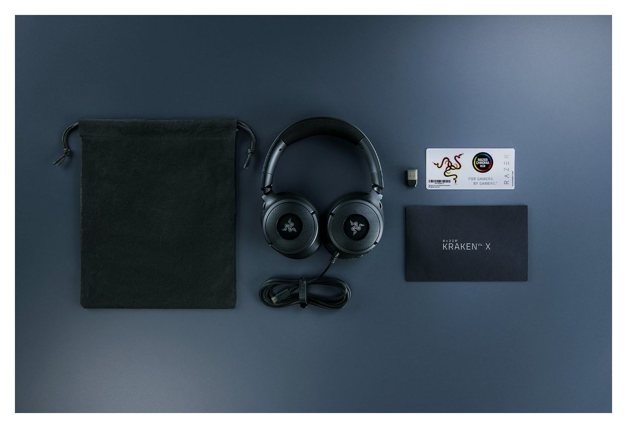 Kraken V4 X Ohraufliegender Kopfhörer Kabelgebunden USB Type-C / USB Type-A  (Schwarz) 