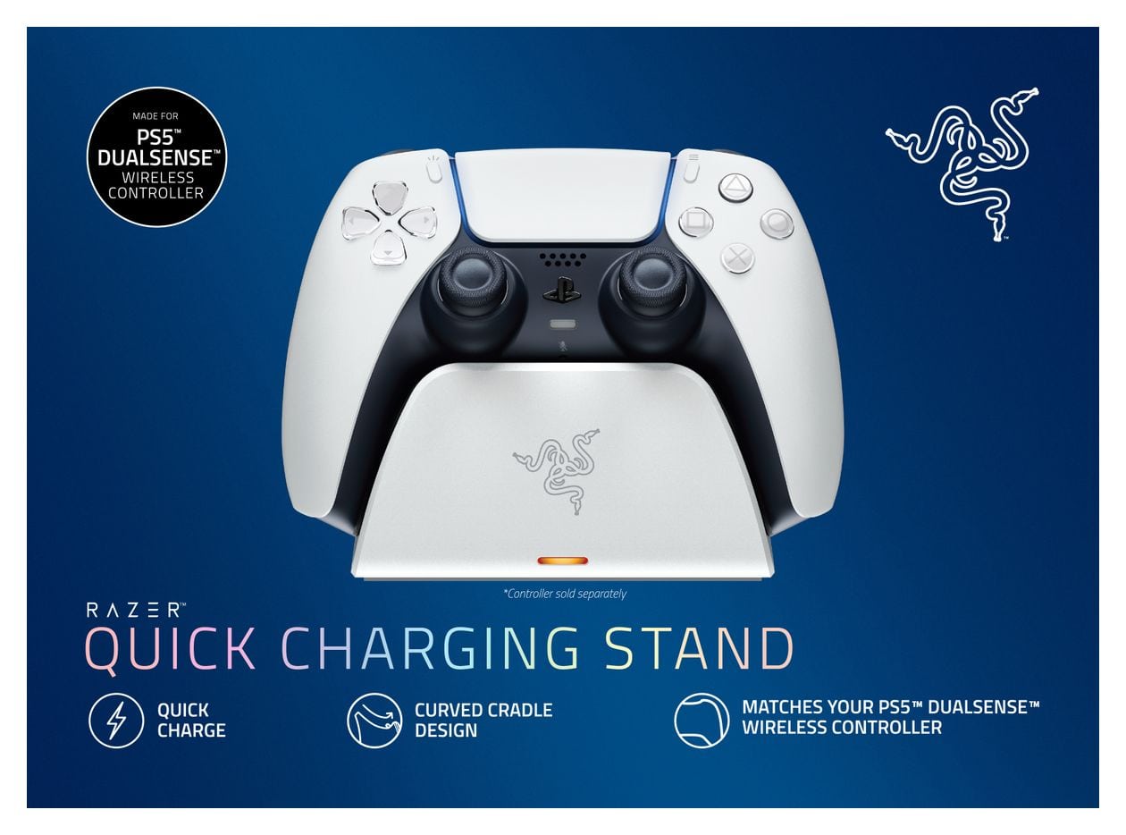 Schnellladestation Ladestation PlayStation PS5  (Weiß) 