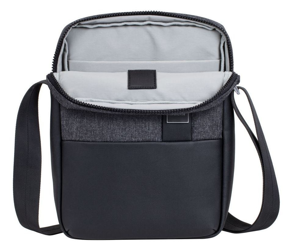 8811 Crossbody Tasche Messengerhülle aus Kunststoff für Jede Marke bis 27,9 cm (11") Staubresistent, Kratzresistent (Schwarz) 