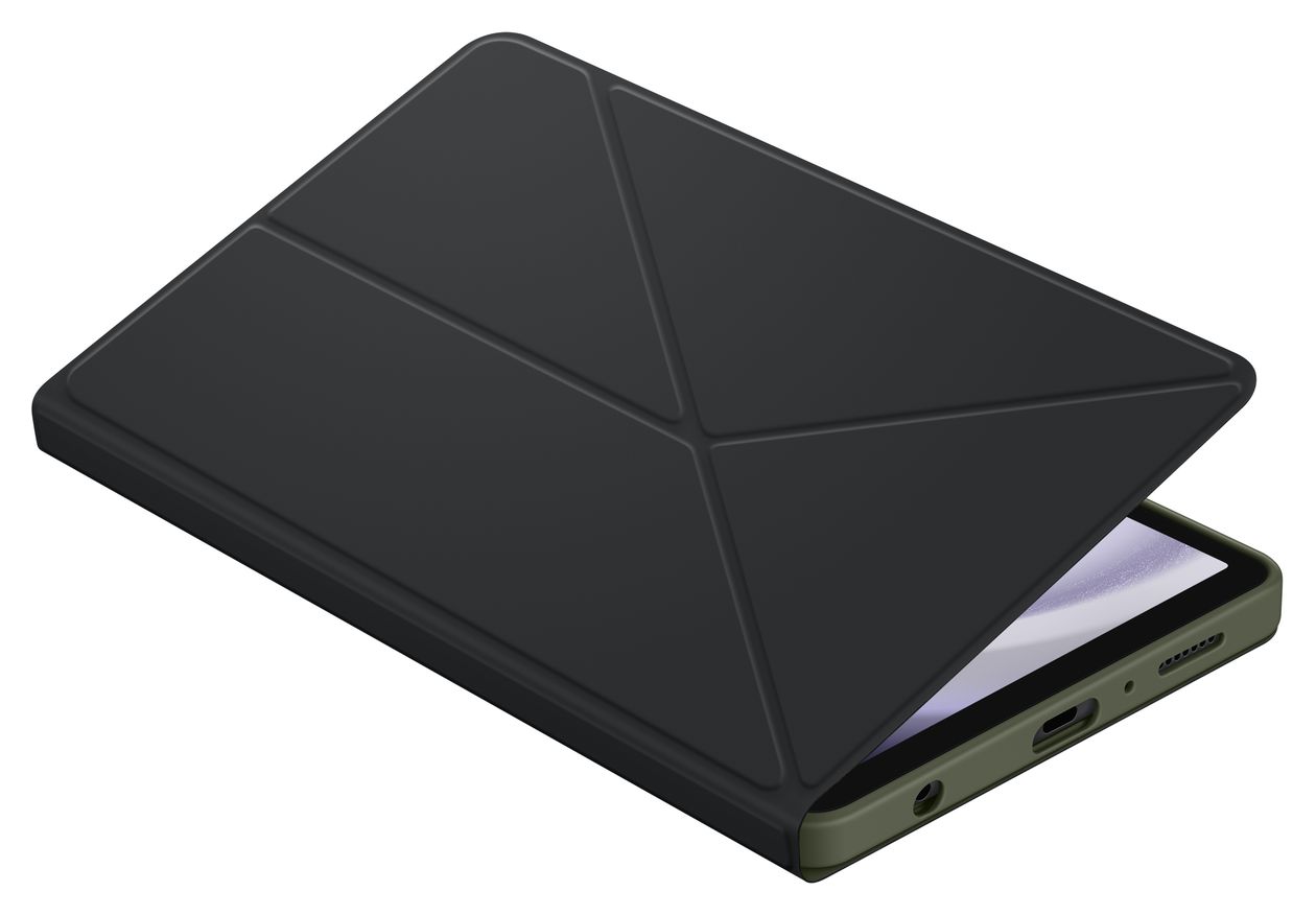 Book Cover Folio für Samsung Galaxy Tab A9 bis 22,1 cm (8.7") Stoßfest, Kratzresistent (Schwarz) 