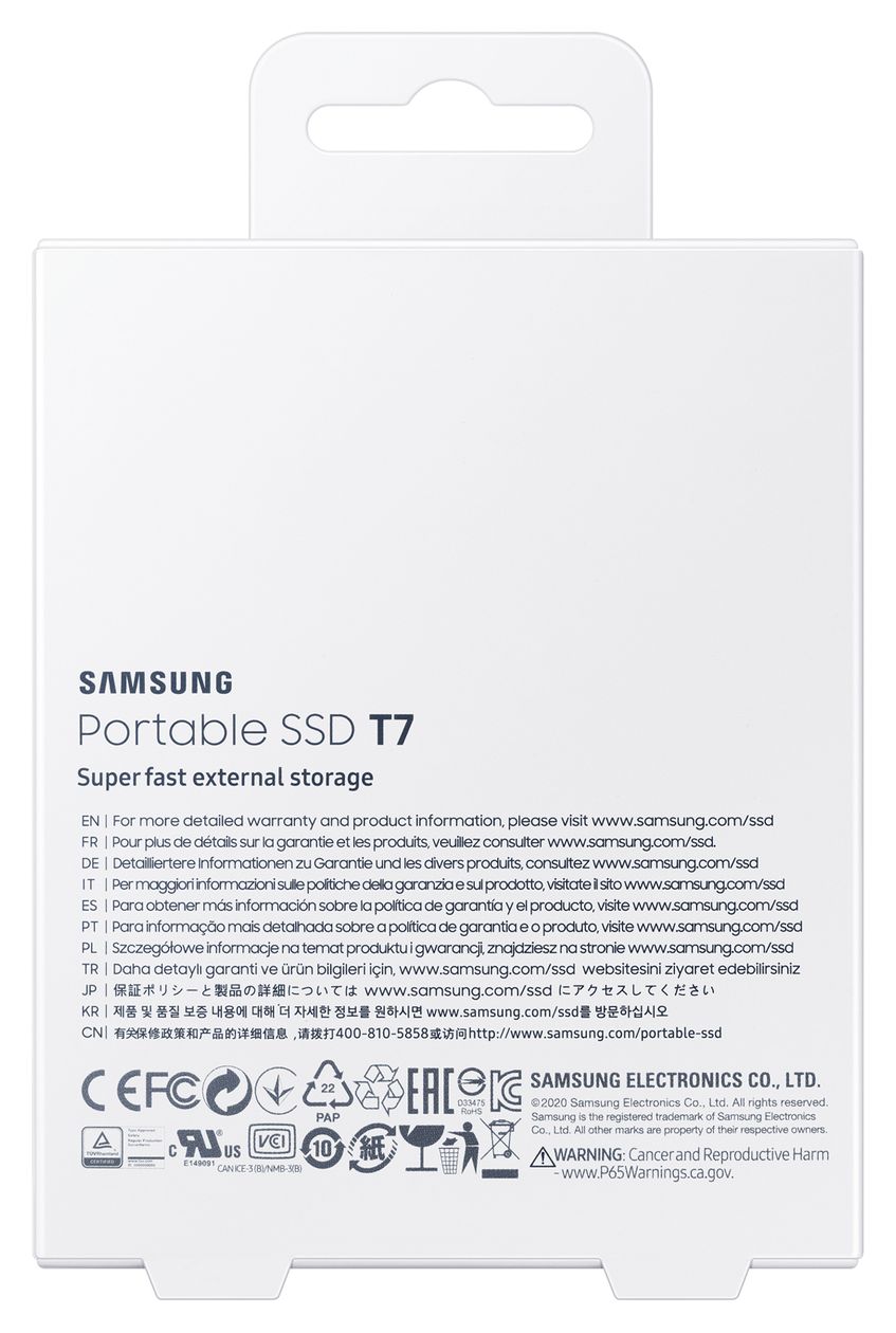 Portable SSD T7 2 TB SSD  (Blau) 