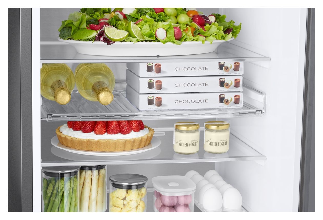 RB38C7B5AB1 276 l / 114 l Kühl-Gefrierkombi freistehend NoFrost 108 kWh Jahr  (Schwarz) 