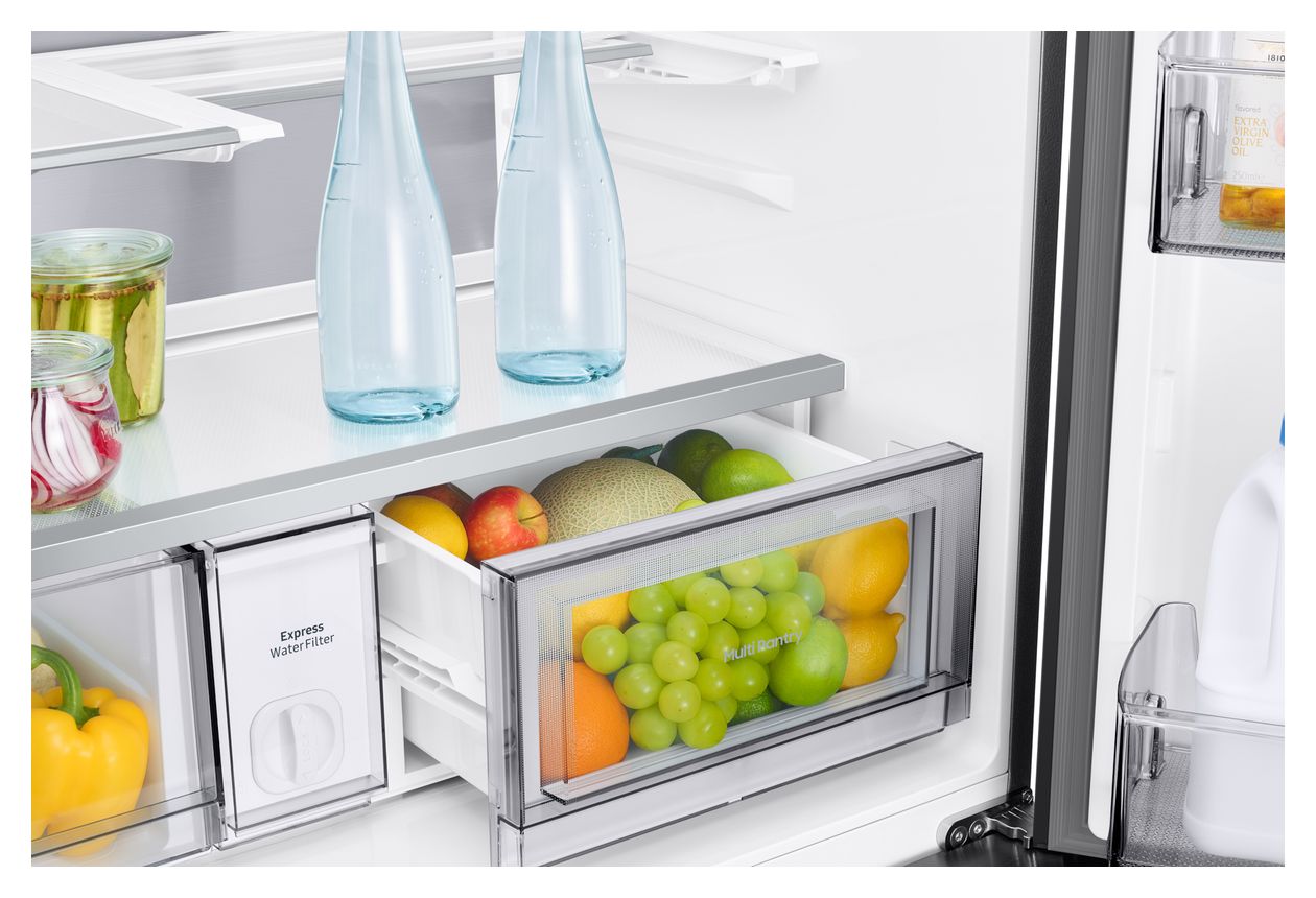 RM90F67CEC Side-by-Side Kühl-/ Gefrierkombination French Door 399 l / 224 l 363 kWh NoFrost 1853 mm x 912 mm  (Schwarz) 