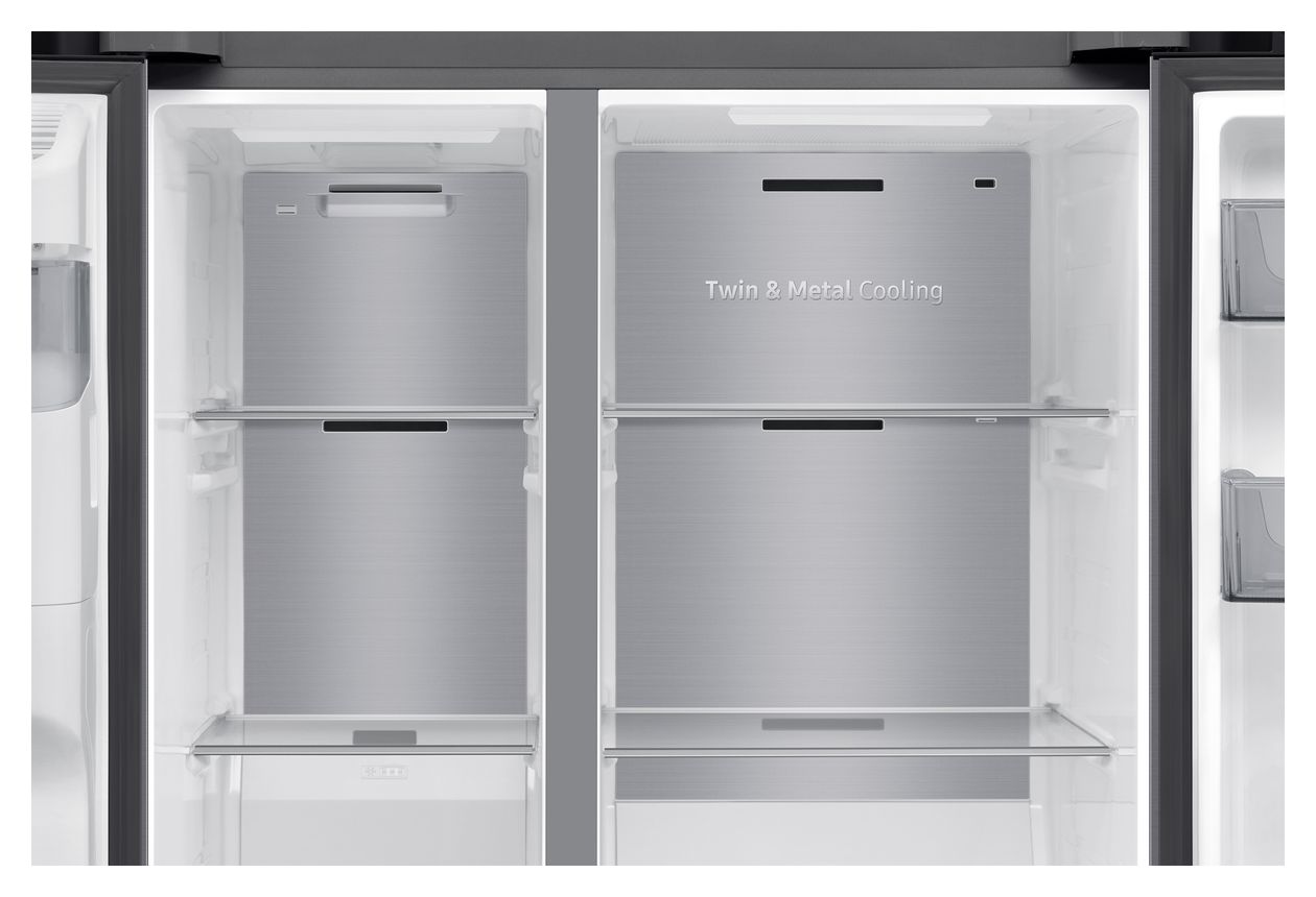 RS70F67KCT Side-by-Side Kühl-/ Gefrierkombination 409 l / 225 l 226 kWh NoFrost 1780 mm x 912 mm  (Edelstahl) 