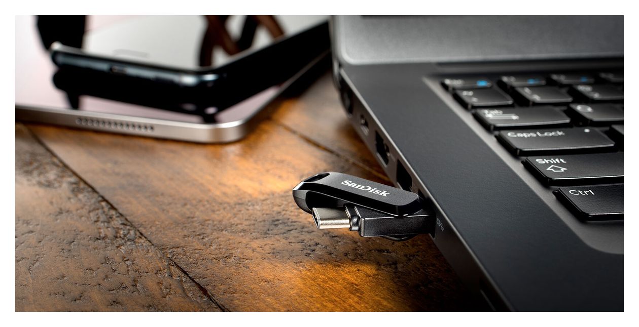 Ultra Dual Drive Go USB Type-A / USB Type-C Stick 512 GB  (Schwarz) 