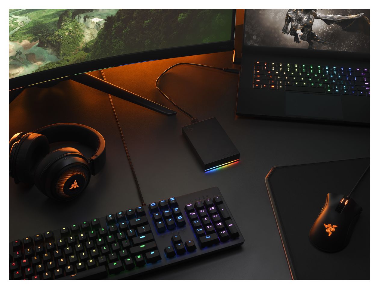 Game Drive FireCuda 5 TB externe Festplatte  (Schwarz) 