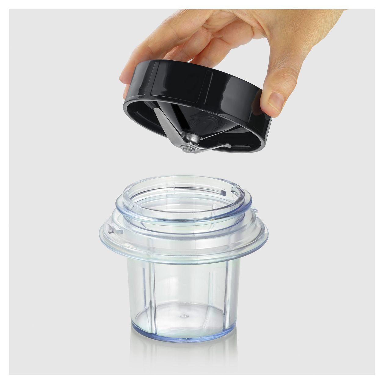 SM3724 1,5 l Standmixer 2 Geschwindigkeiten 600 W (Schwarz, Transparent) 