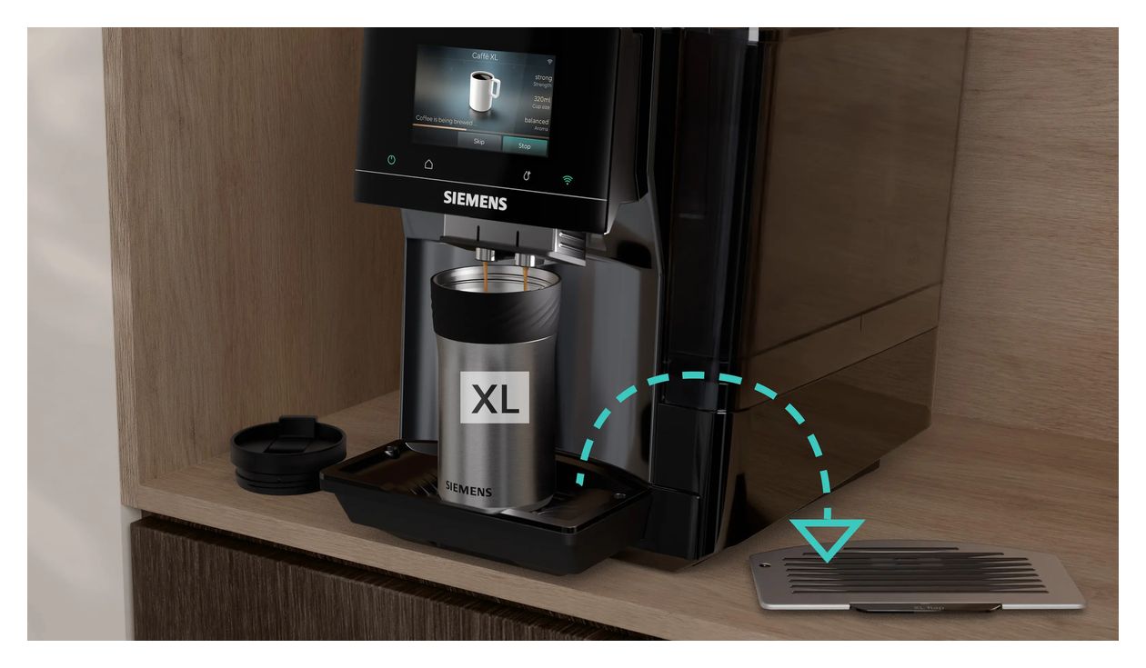 EQ700 TP727EF6 Kaffeevollautomat 19 bar 2,4 l 320 g  (Schwarz, Silber) 