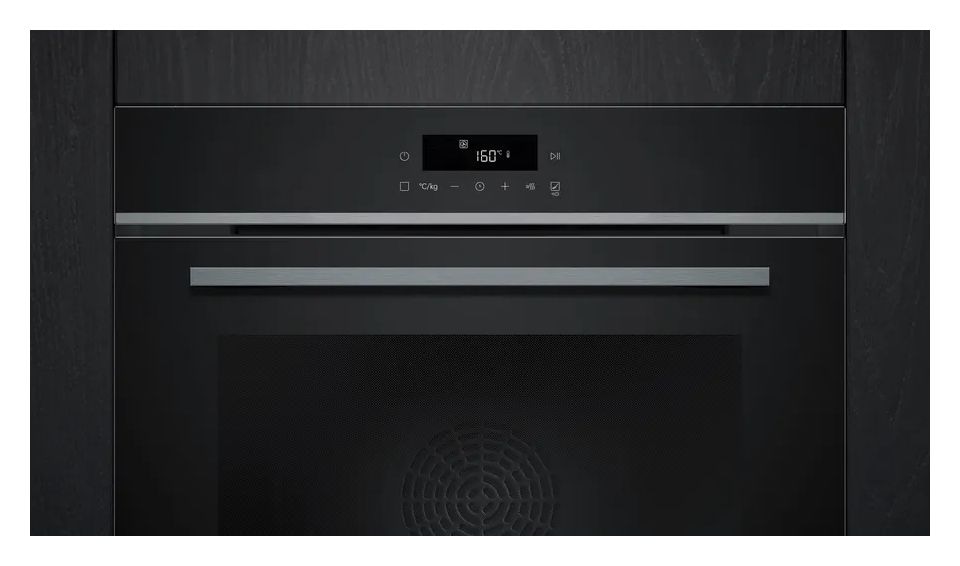 iQ300 HB472G0B3 Einbaubackofen groß AutoClean (Edelstahl, Schwarz) 