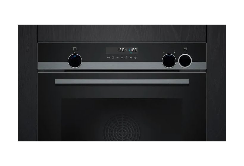 iQ500 HR478G5B7F Einbaubackofen groß Dampfgaren AutoClean (Schwarz) 