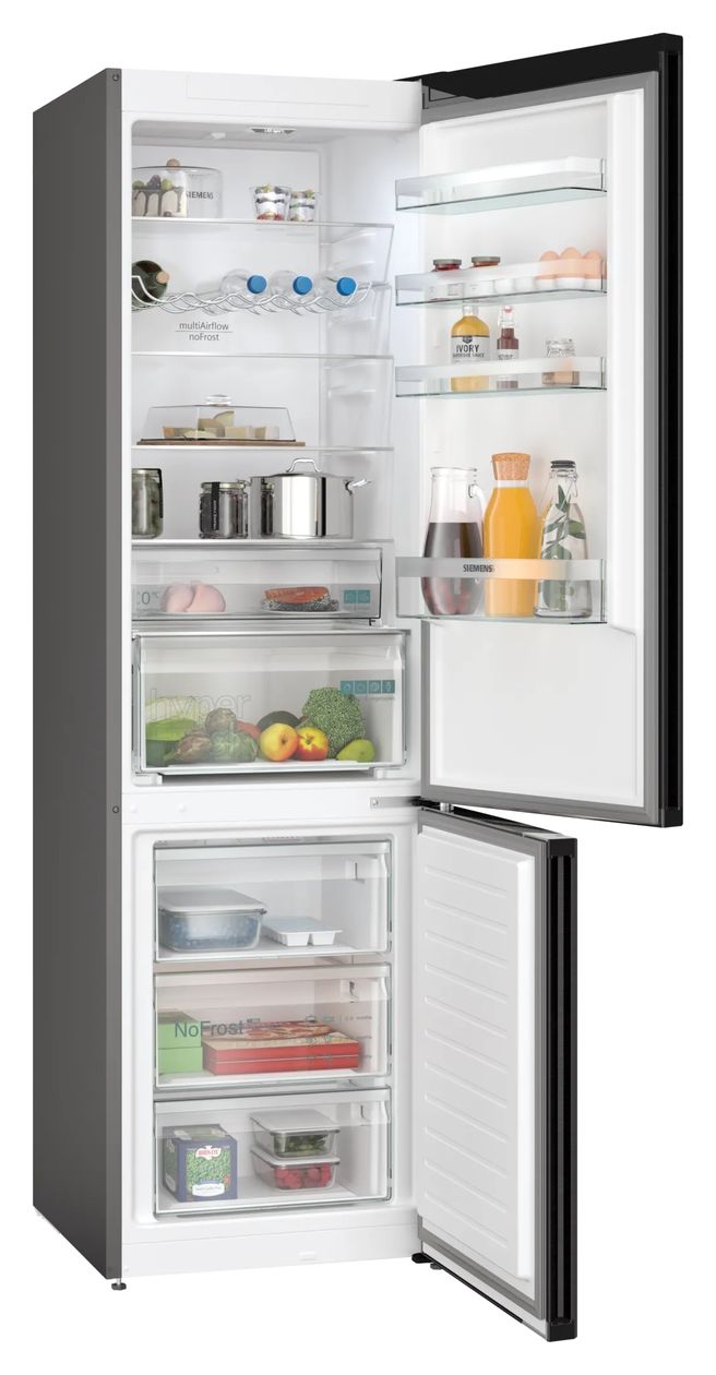 iQ300 KG39NXXBF 260 l / 103 l Kühl-Gefrierkombi freistehend NoFrost 129 kWh Jahr  (Edelstahl) 