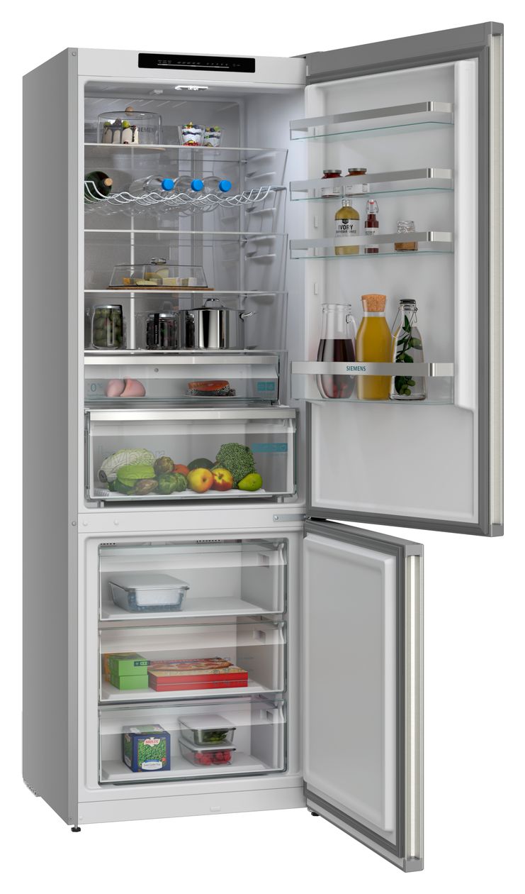 iQ300 KG49NVIBG 311 l / 129 l Kühl-Gefrierkombi freistehend NoFrost 142 kWh Jahr  (Edelstahl) 