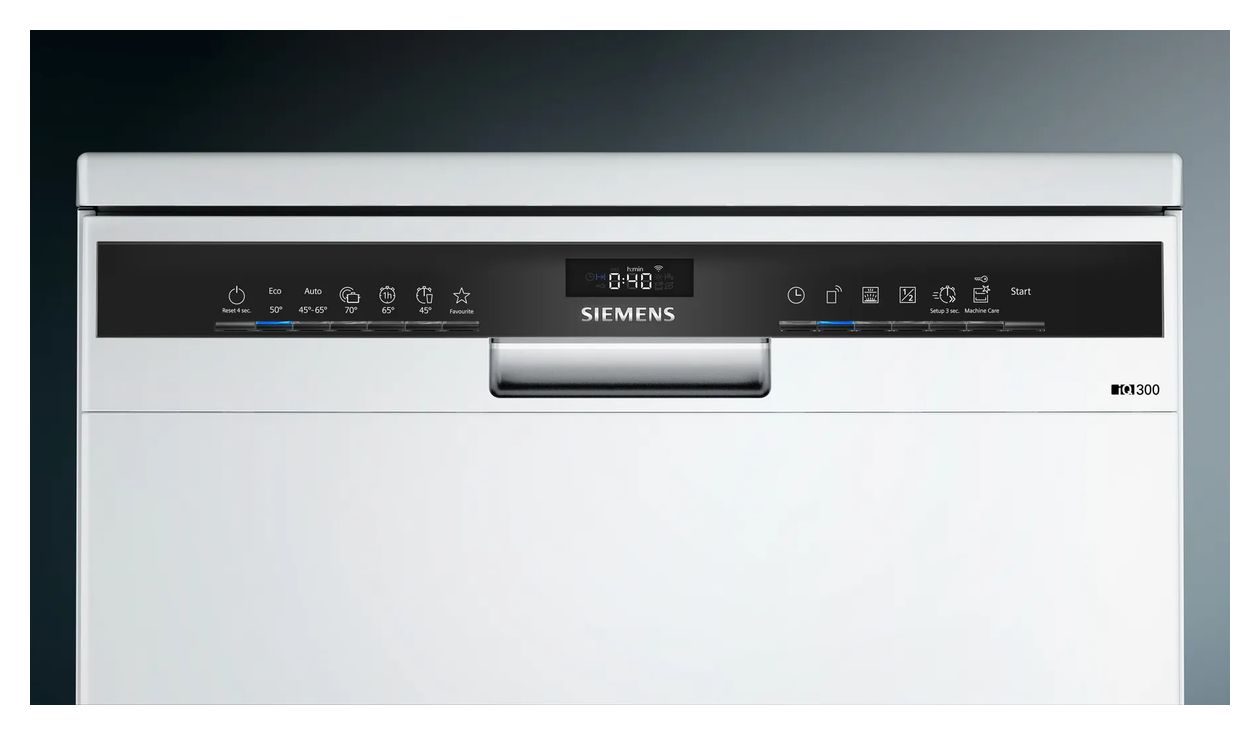 iQ300 SN23HW02ME 60 cm Geschirrspüler freistehend Sehr leise 14 Maßgedecke aquaStop Funktion Wärmetauscher 