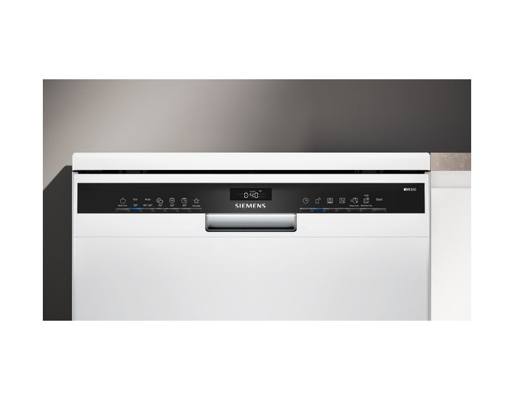 iQ300 SN23HW05ME 60 cm Geschirrspüler freistehend Leise 14 Maßgedecke aquaStop Funktion Wärmetauscher 