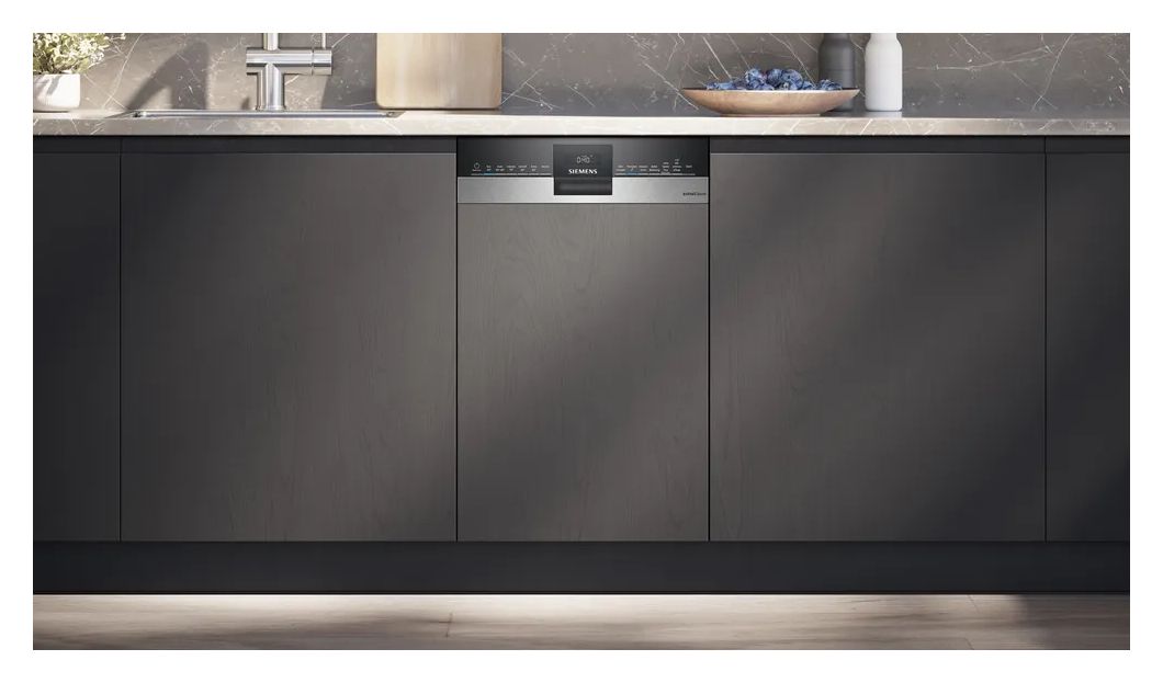 iQ300 SR53ES02LD 45 cm Geschirrspüler teilintegriert (ohne Front) Leise 10 Maßgedecke aquaStop Funktion 
