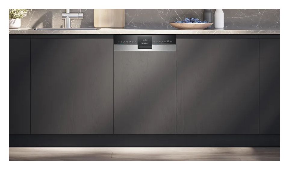 iQ300 SR53ES25KE 45 cm Geschirrspüler teilintegriert (ohne Front) Leise 10 Maßgedecke aquaStop Funktion 