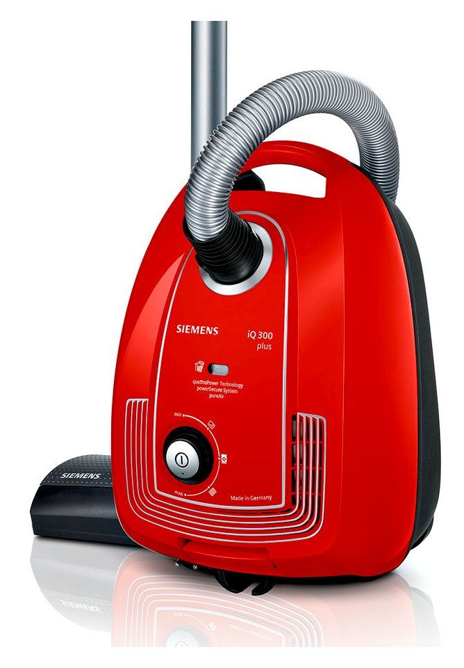 iQ300 VSP3AAAA Limited Edition Bodenstaubsauger mit Staubbeutel 750 W Hygienefilter  (Rot) 