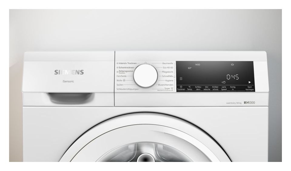 iQ300 WN34A141 9 kg 5 kg Waschtrockner 1400 U/min 