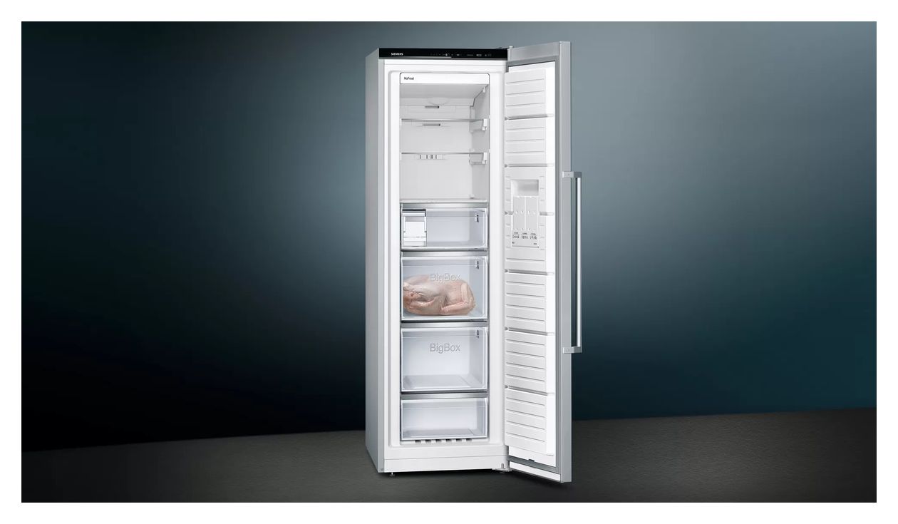 iQ500 GS36NAIDP 242 l Gefrierschrank 183 kWh Jahr NoFrost  (Edelstahl) 