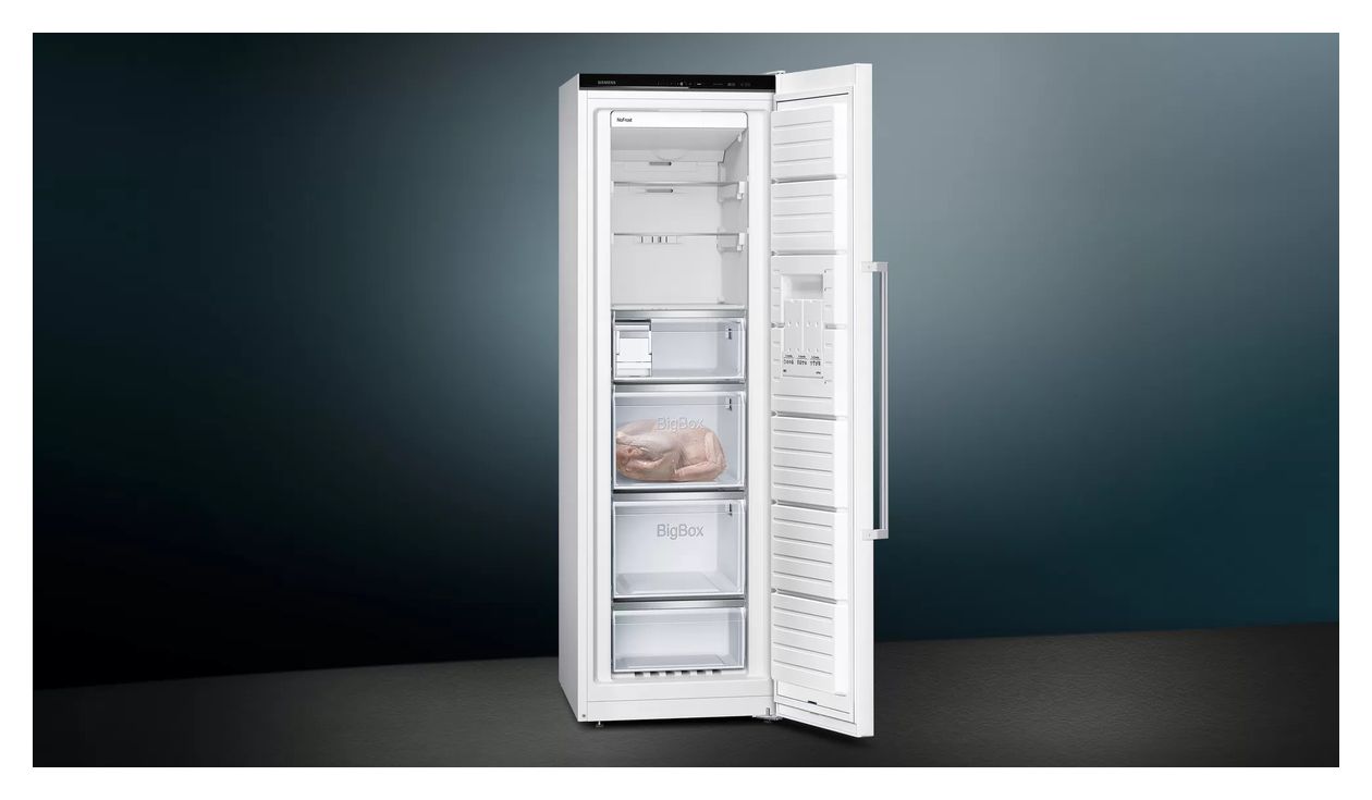 iQ500 KA95NAWEP Europäischer Side-by-Side Kühl-/ Gefrierkombination 346 l / 242 l NoFrost  (Weiß) 