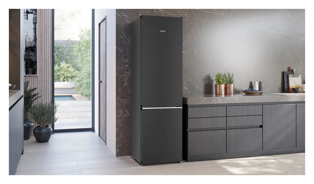 iQ500 KG39N4X1F 260 l / 103 l Kühl-Gefrierkombi freistehend NoFrost 101 kWh Jahr  (Gebürsteter Stahl) 