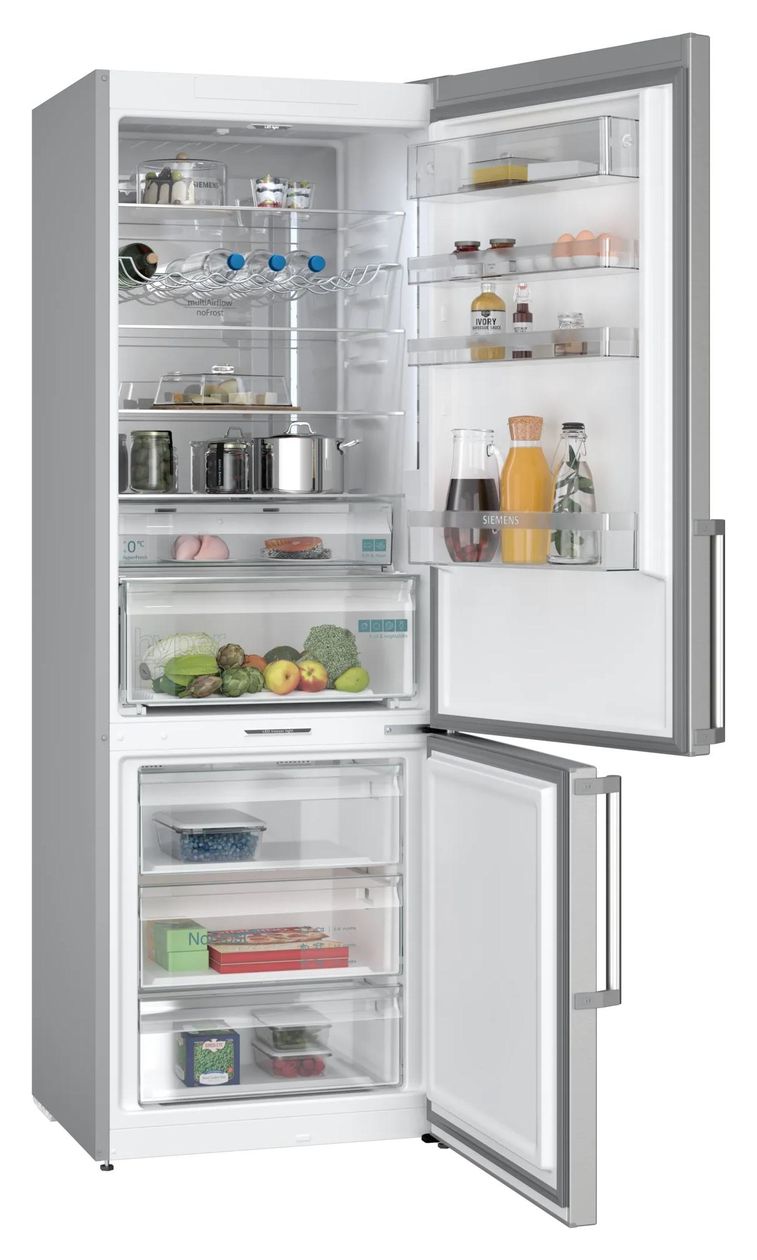 iQ500 KG49NAICT 311 l / 129 l Kühl-Gefrierkombi freistehend NoFrost 178 kWh Jahr  (Edelstahl) 