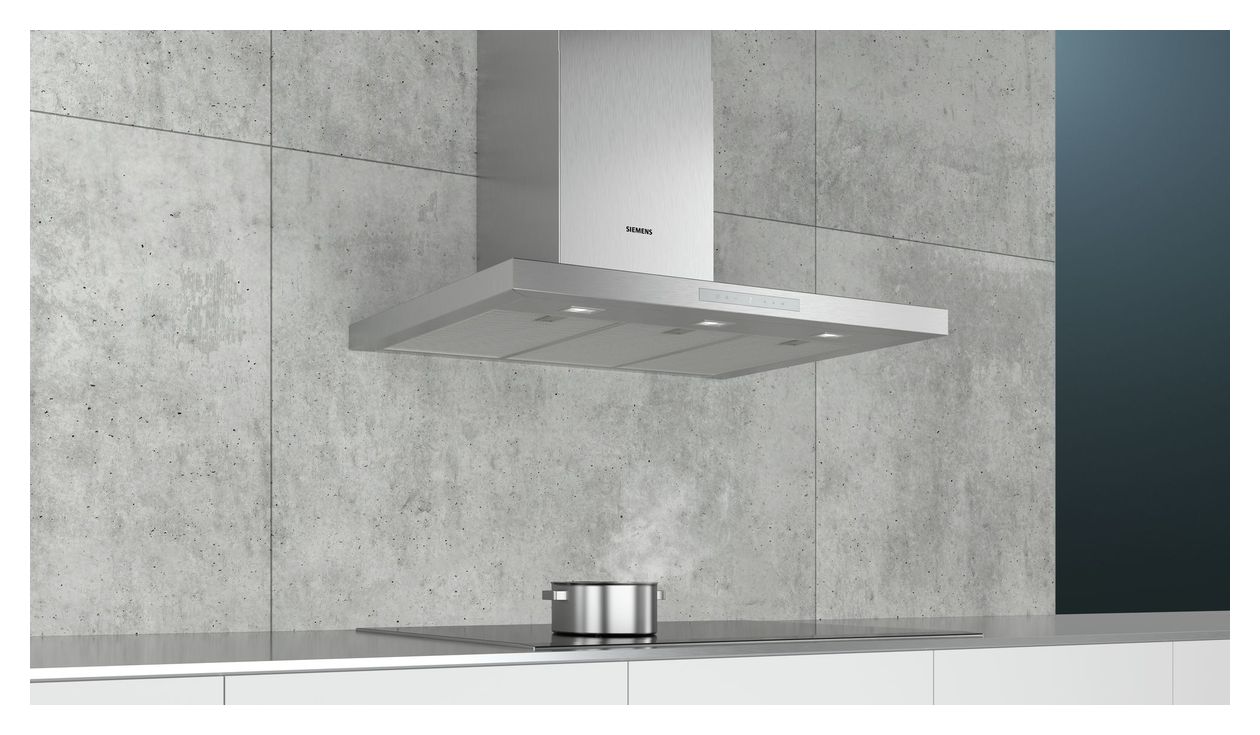 iQ500 LC97BCP50 Abluft/Umluft Dunstabzugshaube/Esse Wand 90 cm (Edelstahl) 