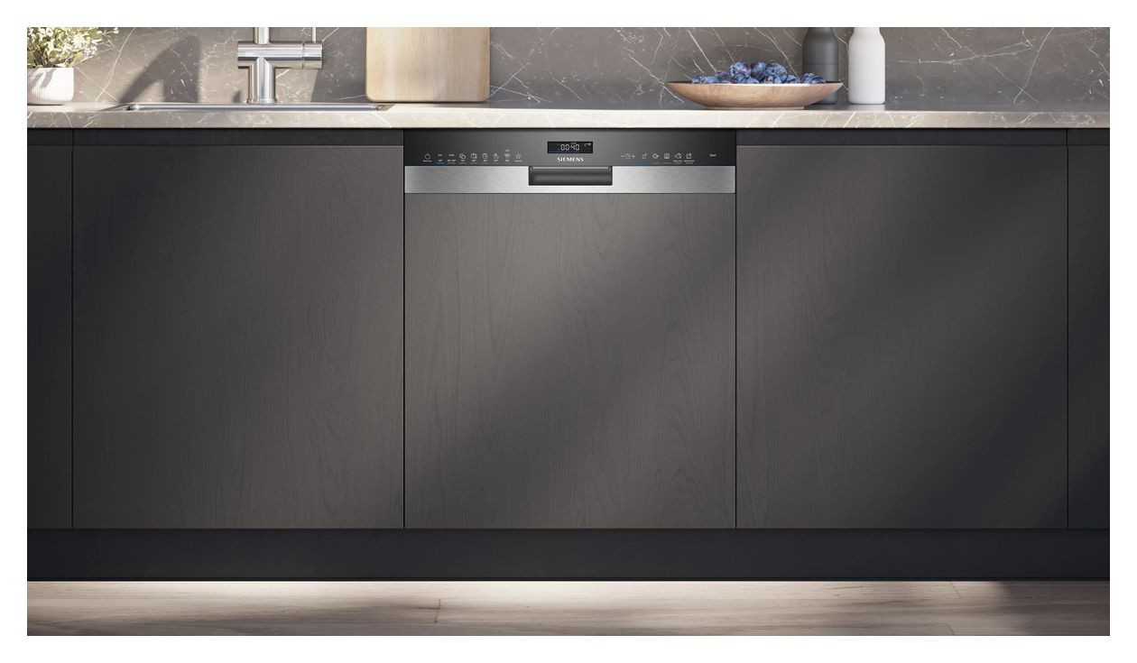 iQ500 SN55ZS07CE 60 cm Geschirrspüler teilintegriert (ohne Front) Sehr leise 14 Maßgedecke aquaStop Funktion 