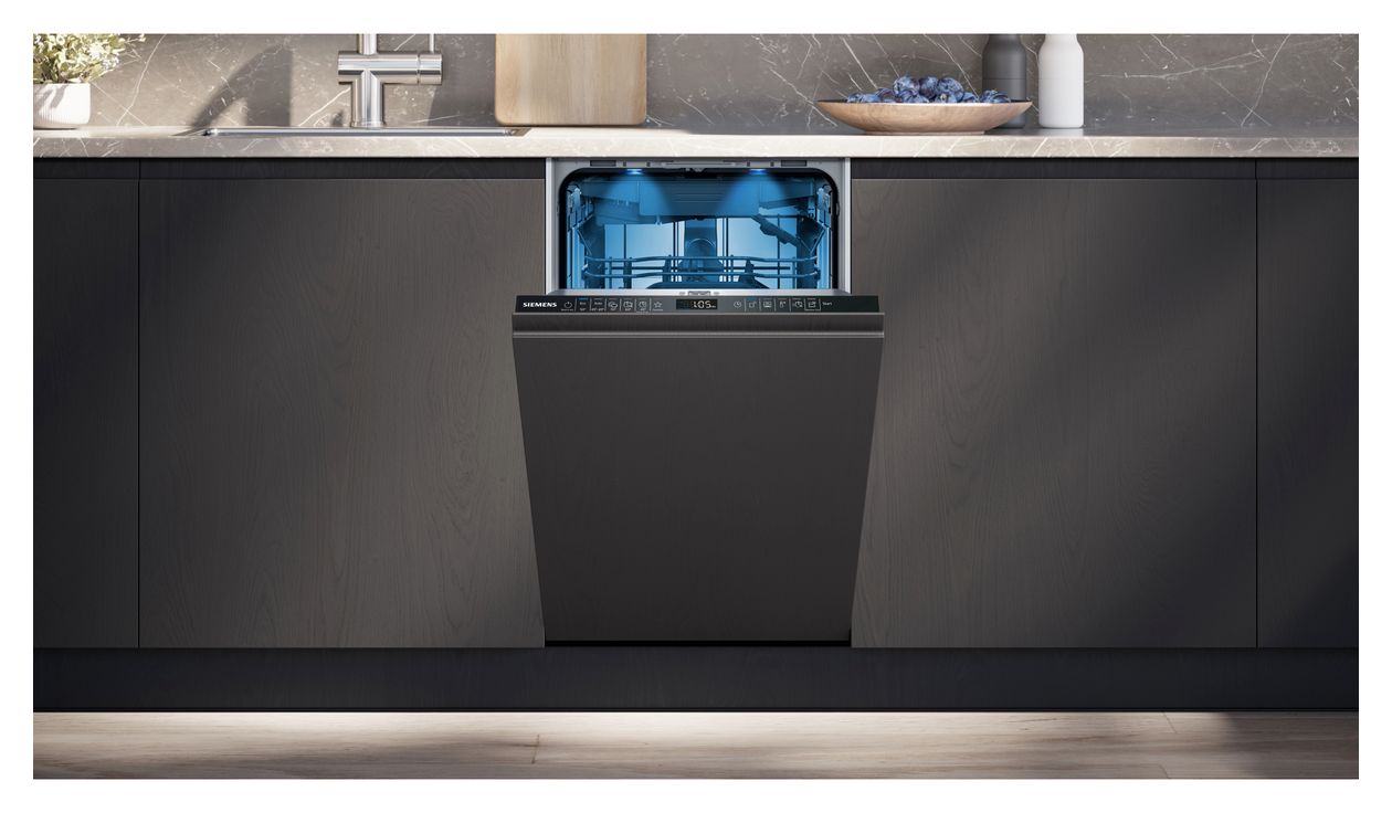 iQ500 SR65EX09ME 45 cm Geschirrspüler vollintegriert (ohne Front) Leise 10 Maßgedecke aquaStop Funktion Wärmetauscher 