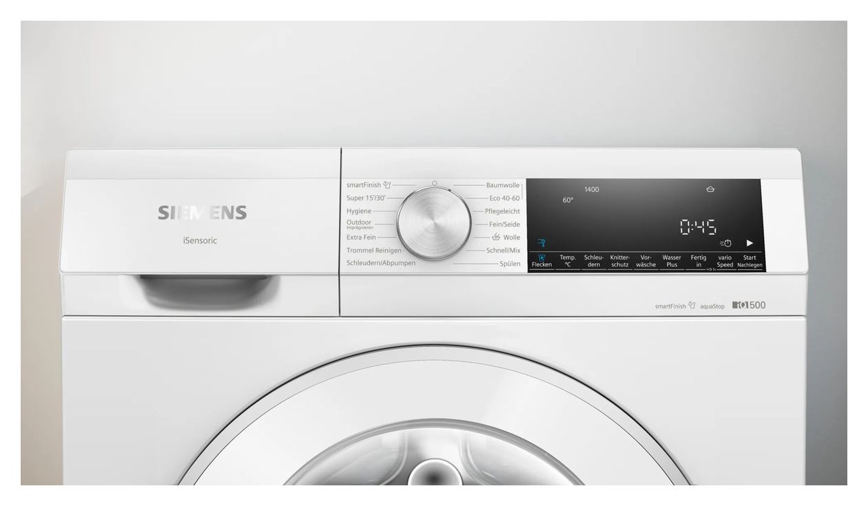 iQ500 WG44G2Z90 9 kg Frontlader Waschmaschine 1400 U/min aquaStop Funktion 