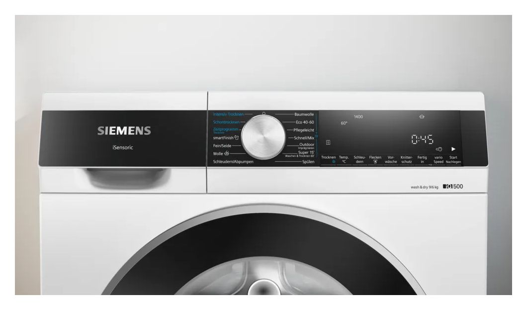 iQ500 WN44G242 9 kg 6 kg Waschtrockner 1400 U/min 