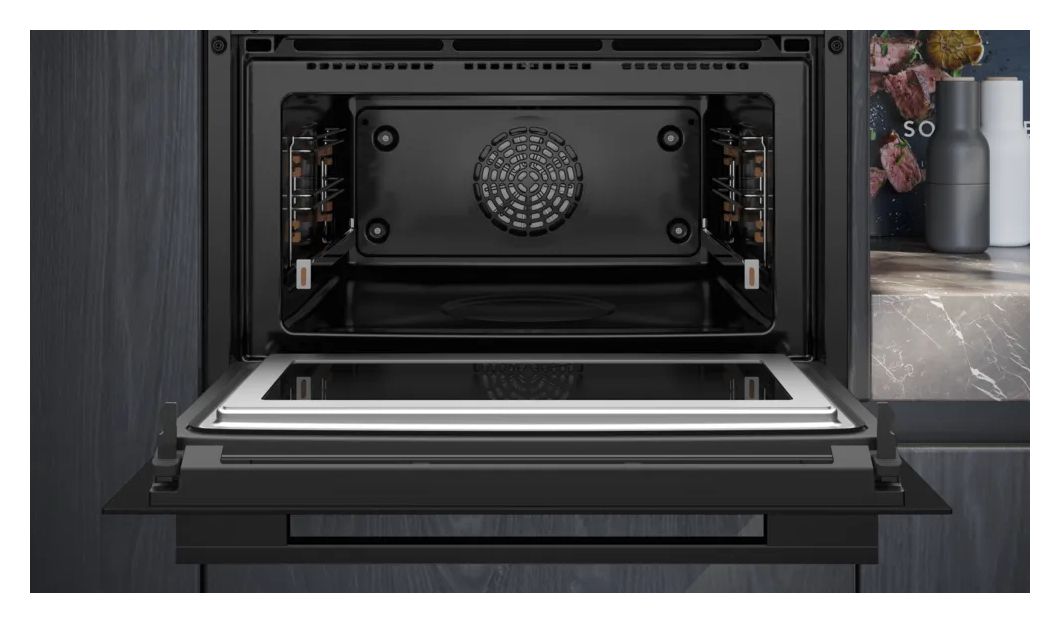 iQ700 CM724G1B1 Einbaubackofen kompakt AutoClean Mikrowelle 