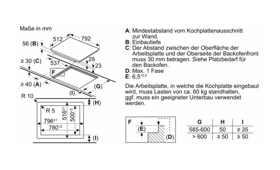 iQ700 EX800NVV6E autarkes 80 cm Induktionskochfeld 5 Kochzonen 