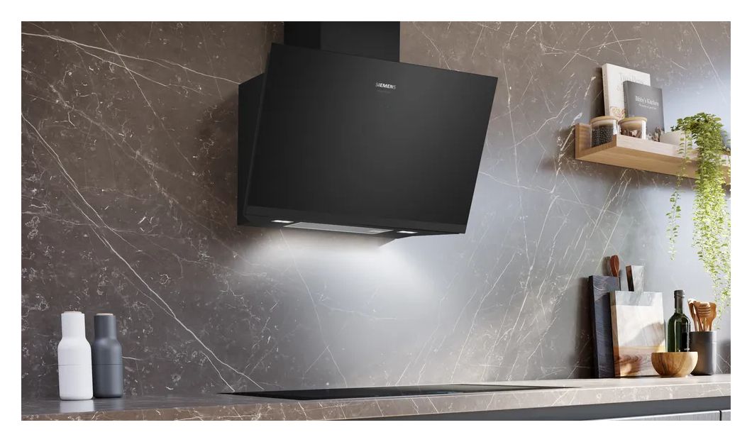 iQ700 LC81KAN65 Dunstabzugshaube Wand 80 cm Abluft/Umluft (Schwarz/Edelstahl) 
