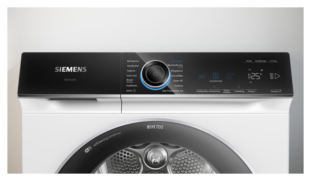 iQ700 WQ45B2B40 Wärmepumpen Trockner Frontlader AutoClean 