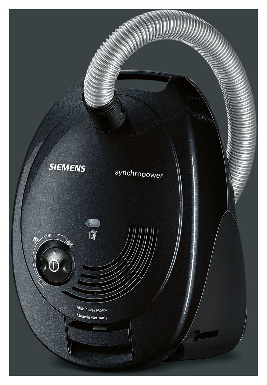 VS06A212 Bodenstaubsauger mit Staubbeutel 600 W Hygienefilter  (Schwarz) 