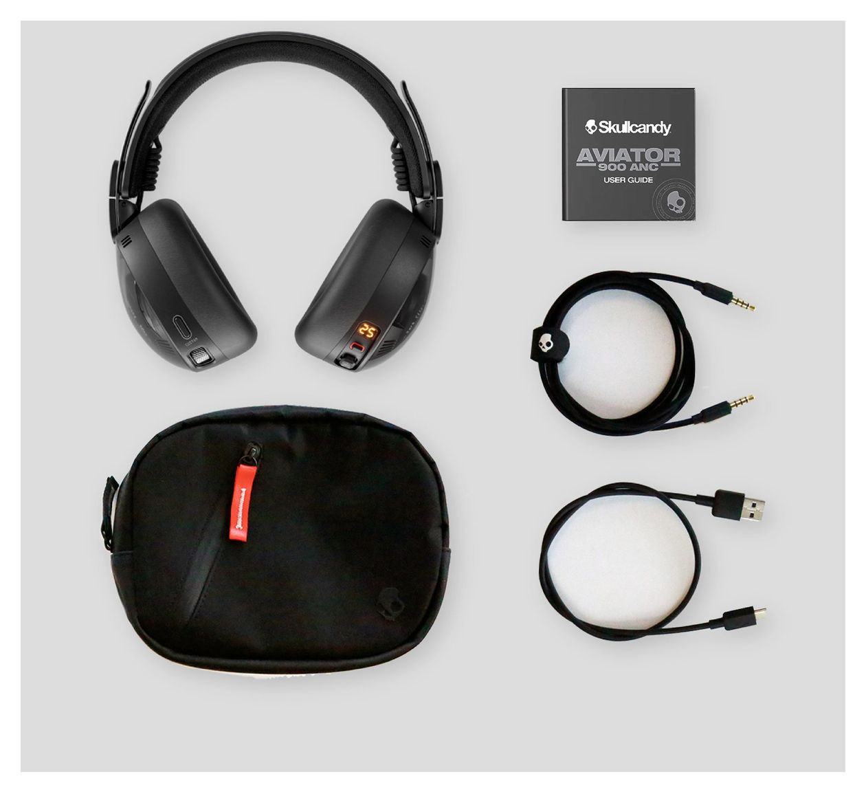 Aviator 900 ANC Bluetooth Kopfhörer kabelgebunden&kabellos  (Schwarz) 