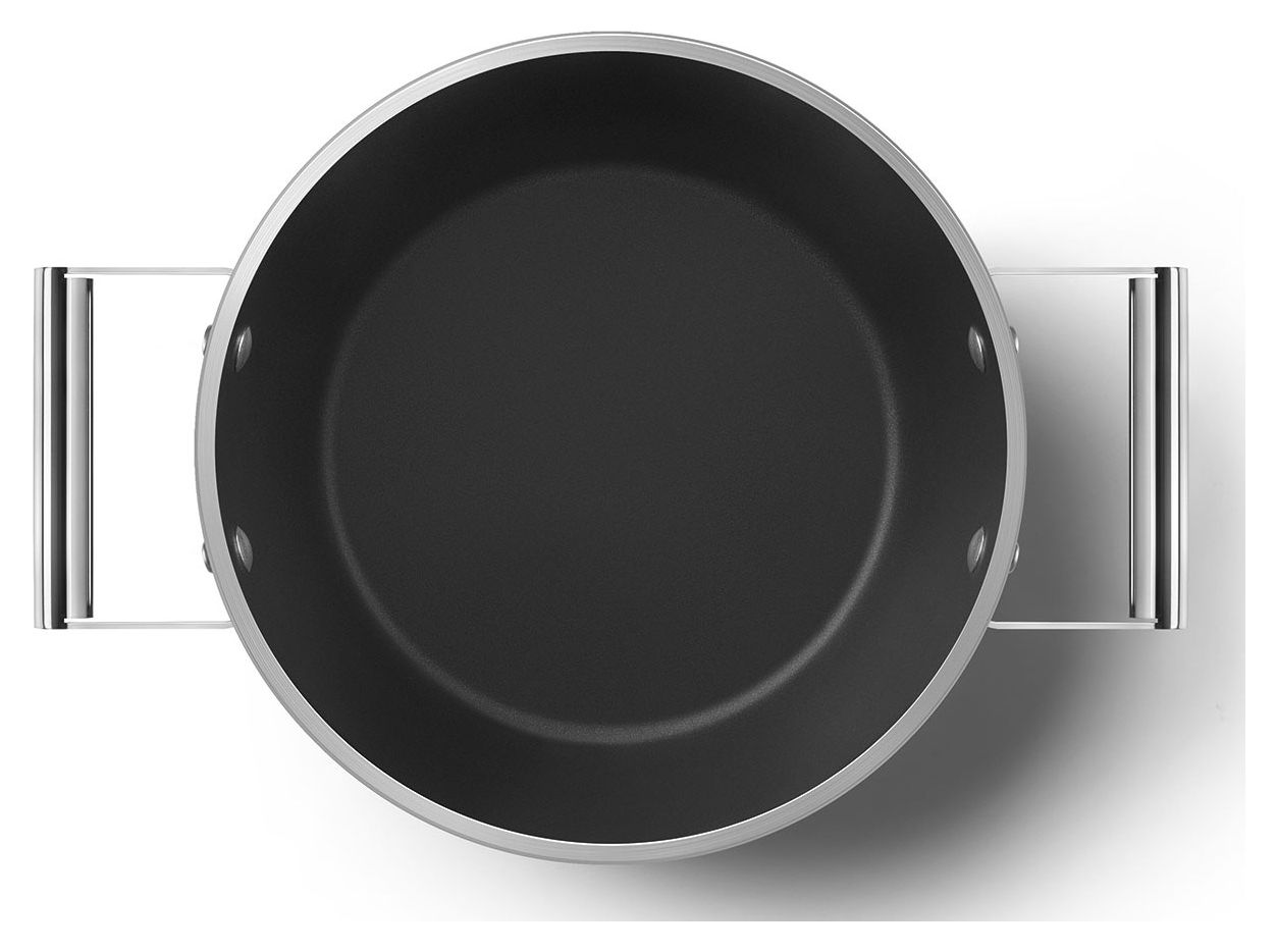 CSF2412BLM Schmortopf 50's Style 24 cm Keramik beschichtet für alle Herdplatten und Backöfen bis 250° mit Glas-Deckel 