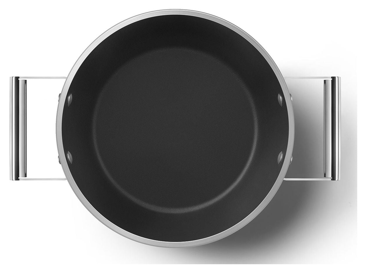 CSF2412EGM Schmortopf 50's Style 24 cm Keramik beschichtet für alle Herdplatten und Backöfen bis 250° mit Glas-Deckel 