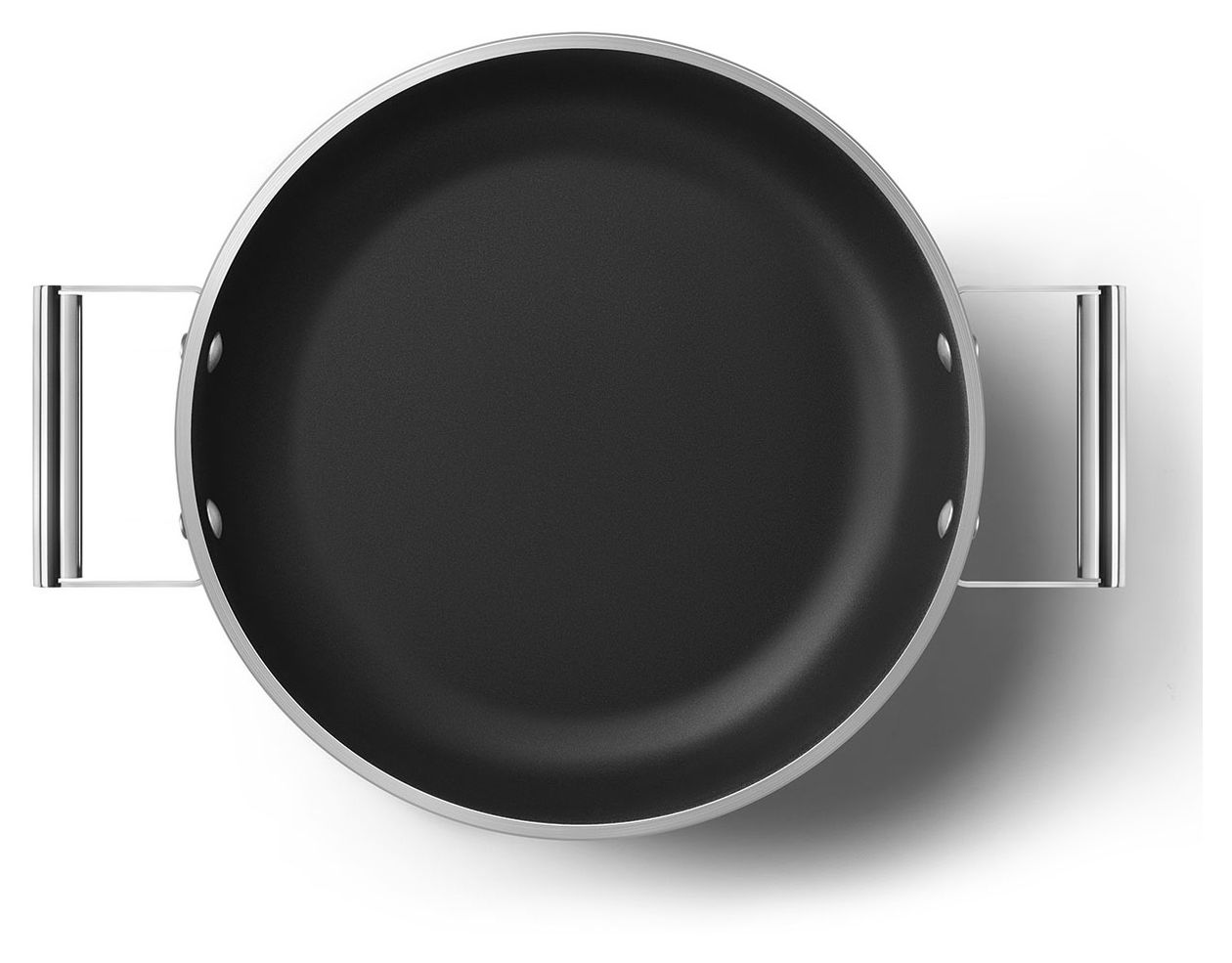 DPF2812CRM Schmorpfanne 50's Style 28 cm Keramik beschichtet für alle Herdplatten und Backöfen bis 250° mit Glas-Deckel 