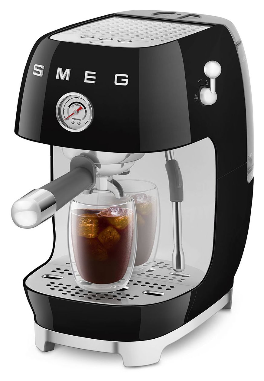 ECF03BLEU Siebträger Kaffeemaschine 15 bar 1480 W  (Schwarz) 