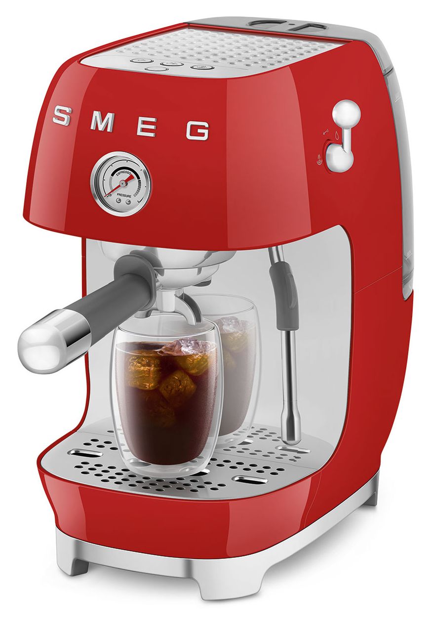 ECF03RDEU Siebträger Kaffeemaschine 15 bar 1480 W  (Rot) 
